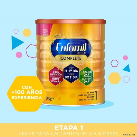 Pack Enfamil 1 800g + Regalo Pañales Chelino Talla 2 - Nutrición y Cuidado para tu Bebé - Enfamil
