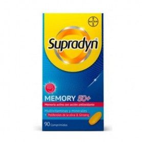 Supradyn Memoria 50+ es un Suplemeto Alimenticio para Reforzar la Memoria 90 Comprimidos - Bayer