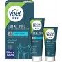 Veet Men Kit de Depilación para Zonas Íntimas del Cuerpo, Crema Depilatoria Hombre 100 ml y Bálsamo Post-Depilación 50 ml