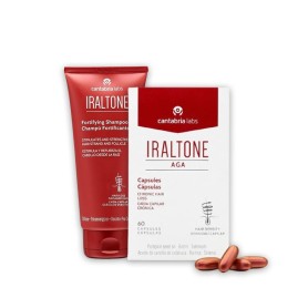Pack caída del pelo Iraltone: Cápsulas orales Iraltone AGA + Champú fortificante - Cantabria Labs