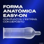 Pack x6 Durex Preservativos Intense, con Puntos y Estrías para Intensificar la Estimulación Vaginal, Total 72 condones