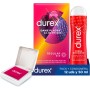 Pack Durex Dame Placer 12 Condones + Durex Lubricante Fresa - 50 ml + Condonera de regalo