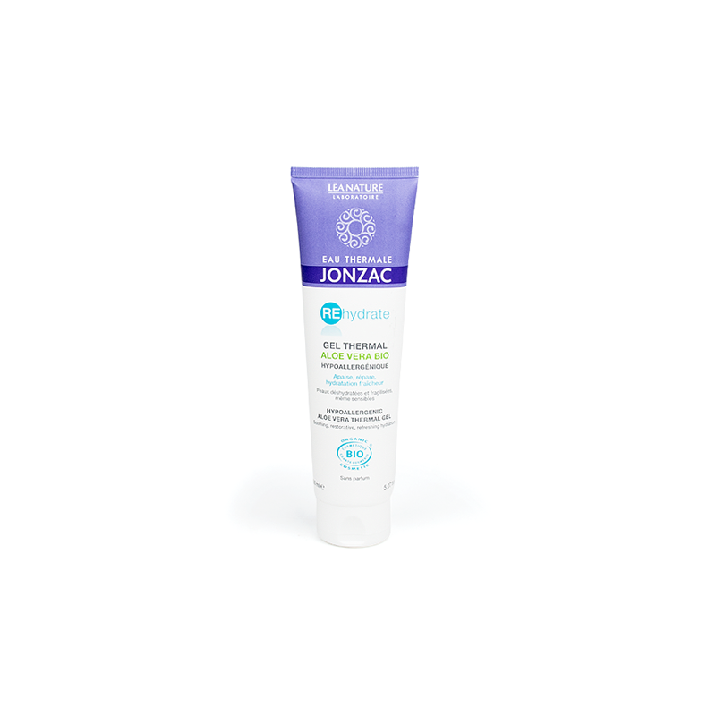 Jonzac Thermalwasser Bio-Aloe Vera Gel – 150 Ml, Für Trockene & Empfindliche Haut, 24h Feuchtigkeit