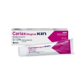 Cariax gingival pasta con fluor y  clorhexidina encías sensibles 75 ml - Kin