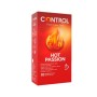 Control Hot Passion Preservativos condones toque extra de calor con puntos y estrías 10 Unidades - Control