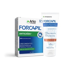 Pack Arkopharma Forcapil pack capilar anticaída 30 cápsulas + champú fortificante con keratina 200ml - Arkopharma