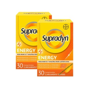 Pack Supradyn Energy X2 complemento vitamínico especial para deportistas actividad física intensa 2x30 comprimidos - Supradyn
