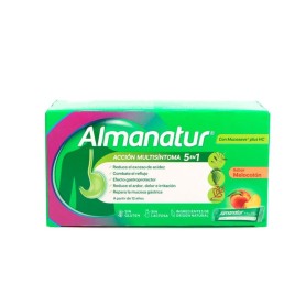Almanatur complemento alimenticio acidez estomacal con plantas, zinc y vitaminas Bsabor melocotón 20 stick  - Almanatur