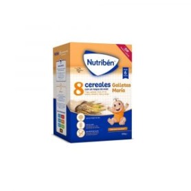 Nutribén papilla 8 cereales, miel y galletas María a partir 6 meses 600gr - Nutribén