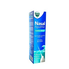 Vicks Nasal Aguamar fuerza media spray congestión nasal aloe vera +3 años 120ml - Vicks