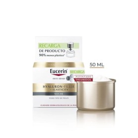 Eucerin Crema Hyaluron-Filler + Elasticity Noche antiedad con Thiamidol envase refill 50ml - Eucerin