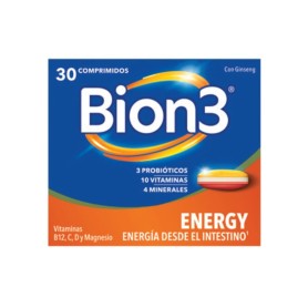 Bion 3 Energía Complemento Alimenticio - 30 Tabletas