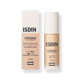 Isdin Coverage base de maquillaje Nº2 Beige con protección solar SPF50+ todo tipo de piel oil free 30gr - Isdin