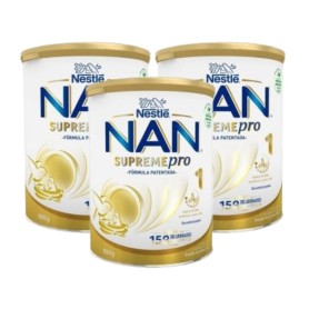 Pack 3 Nan Supreme Pro 1 Leche de inicio desde el primer día 3x800 gr - Nestle