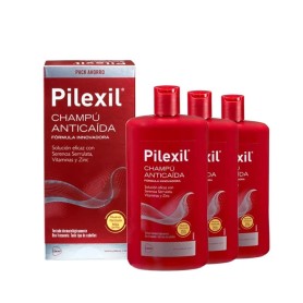 Pack X3 Pilexil Champú anticaída fortalece el cabello 3x500ml - Pilexil