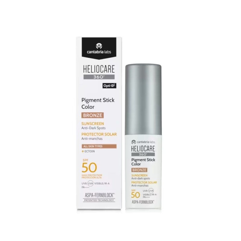 Heliocare 360º Pigment Stick spf50 color bronce 10gr | Forsam Parafarmacia