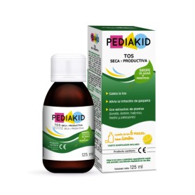 Pediakid Tos Seca y Productiva jarabe complemento alimenticio alivio irritación de garganta sabor limón +6meses 125ml - Pediakid
