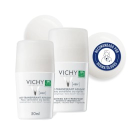 Pack de 2 Vichy Desodorante Piel Sensible Roll On 50ml - Vichy