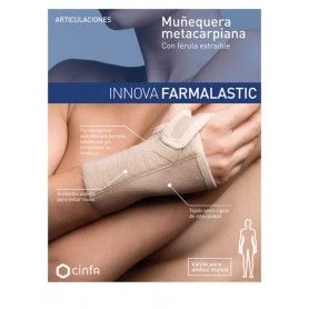 Muñequera metacarpiana con férula  extraíble talla mediana  - Farmalastic