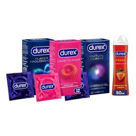 Pack Mutual Climax + Dame Placer + Placer Prolongado + Lubricante Fresa 50ml - Durex