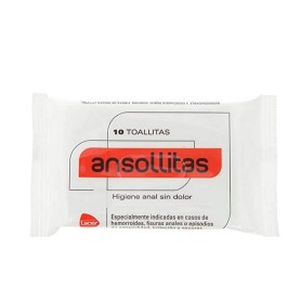 Ansoallitas higiene anal sin dolor para hemorroides o fisuras anales 10 toallitas - Lacer