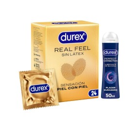 Pack Preservativos Real Feel 24 + Lubricante Perfect Connection - Durex