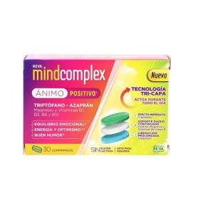 Mindcomplex Ánimo positivo complemento alimenticio con triptófano y vitaminas 30 comprimidos - Reva
