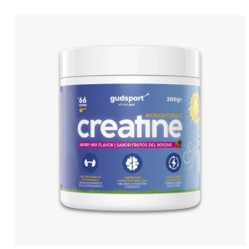 Creatina Monohidratada complemento alimenticio fuerza y recuperación muscular sabor frutos rojos 200gr - Gudsport
