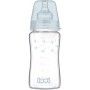 LOVI Biberón de Vidrio con Tetina Dinámica Silicona 250ml | Sistema SUPER Air Vent Botanic Colleción