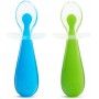 Munchkin - Cucharas de entrenamiento de silicona Gentle Scoop, 2 uds (colores aleatorios)