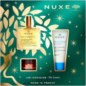 Cofre regalo "Les Iconiques" - Huile Prodigieuse + Crème Fraîche + crema labios  Rêve de Miel - Nuxe