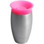 Munchkin Miracle Vaso antiderrames en acero inoxidable, rosa, 296 ml