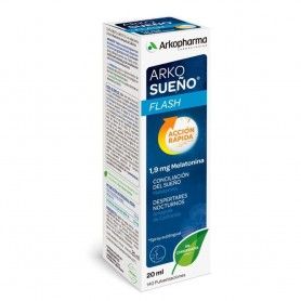 Arkorelax Sueo Flash Spray Sublingual 20 ml Comprimidos Complemento alimenticio para el sueo - Arkopharma