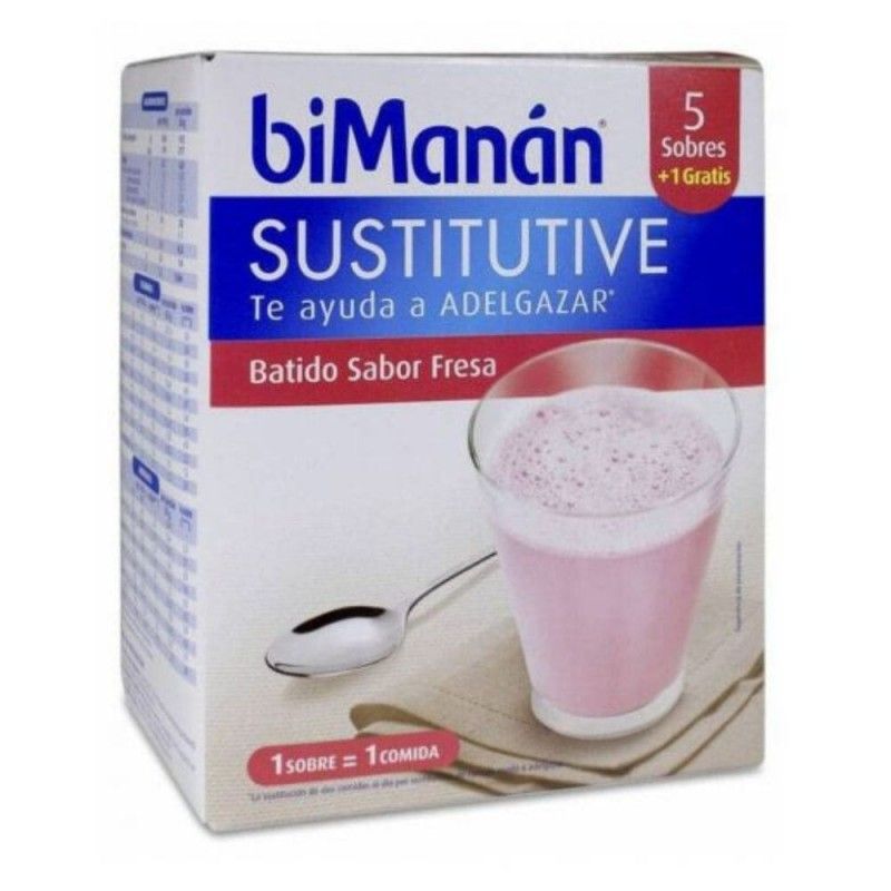 Bimanán BeSlim Batido Sustitutivo Sabor Fresa: 5+1 Batidos para ...