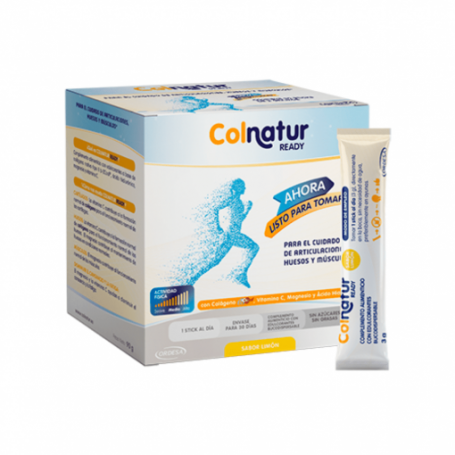 Colnatur Ready 30 Sticks - Complemento Alimenticio con Colágeno para ...