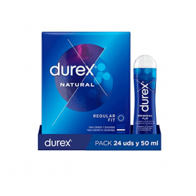 Pack Preservativos Natural Comfort + Lubricante Play Original - Durex