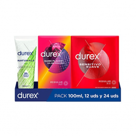 Pack Dame Placer + Sensitivo Suave + Lubricante Naturals H20 - Durex