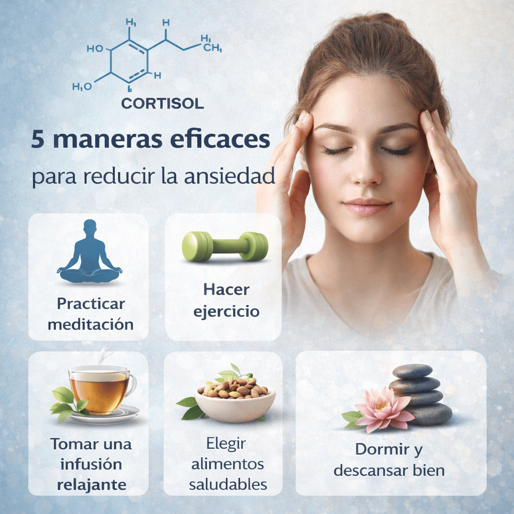 Cómo bajar el cortisol y reducir la ansiedad de forma eficaz